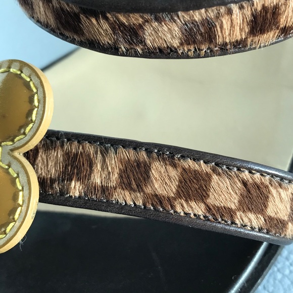 Louis Vuitton Damier Pony Hair Sandals - Picture 3 of 6